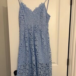 Summer lace overlay dress